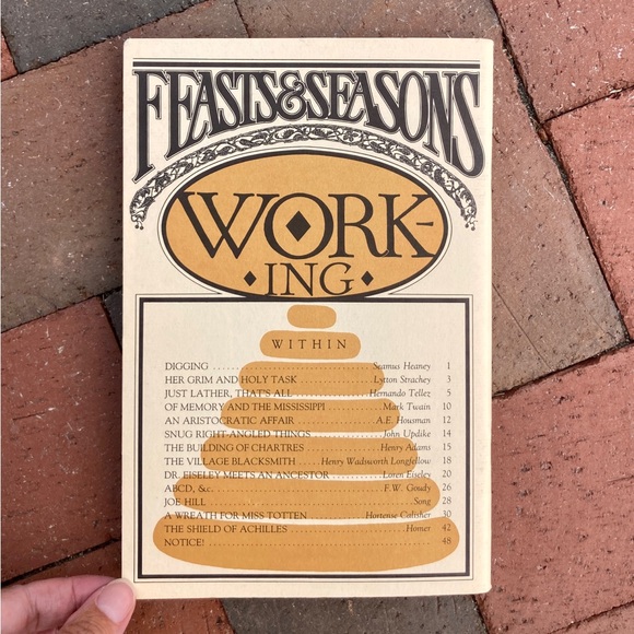 1981 Working Feasts & Seasons Cahill & Co Woodcut Literary Queen Victoria Craft - Picture 10 of 10